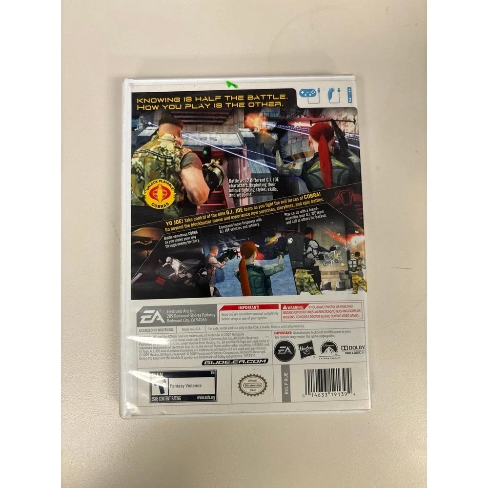 G.I. Joe The Rise of Cobra for‎ Nintendo Wii
